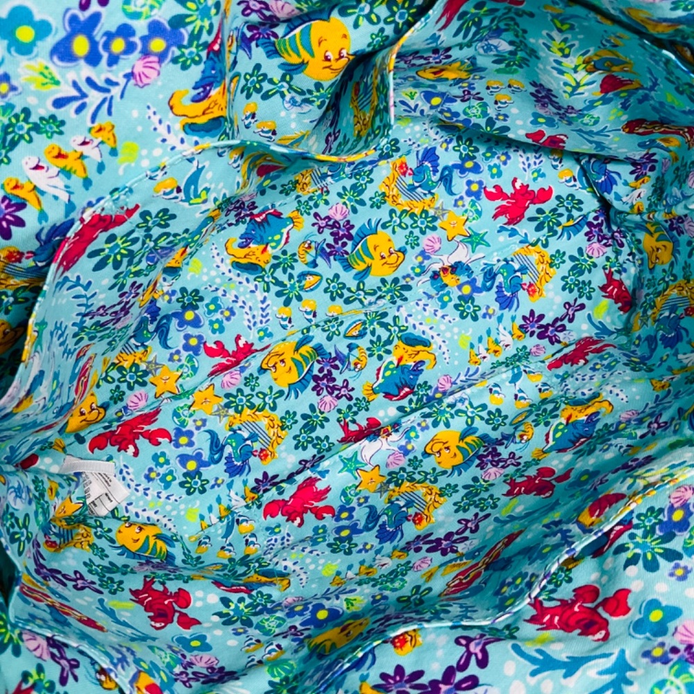 🌷Vera Bradley Disney Ariel Floral Small Tote Bag Purse Spring Break - Picture 3 of 5